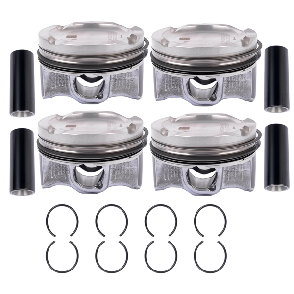 活塞环套装 4Pcs Piston Kit w/ring Replacement for Dodge Hornet Jeep WranglerJL Compass Grand Cherokee WL 2.0T 2016-2025 048324AA 5048325AA-8