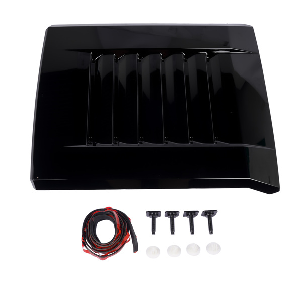 机盖饰板 Gloss Black Hood Scoop Hood Bulge 76181AK900 Replacement for Toyota Tacoma 2024-2025 76181-AK900-3