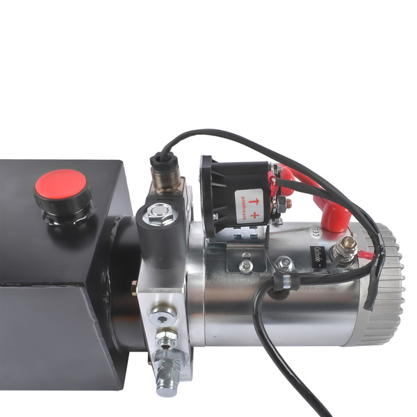 A3 液压泵 Single Acting 12 Volt 4 Quart Hydraulic Pump for Dump Trailers Quick Lifting-7