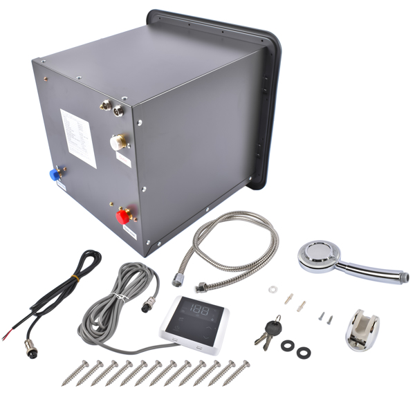 A3- 房车专用丙烷热水器 RV Tankless Water Heater 42000 BTU Gas Water Heater Remote Control 15"x15" Black-1