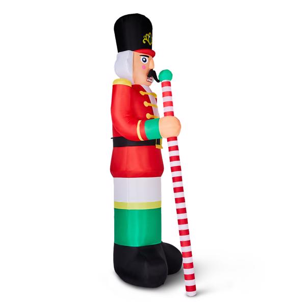 12FT 高款士兵 3颗白光LED 190D涤纶  圣诞充气装饰 12V 12V,2000mA 美规-10