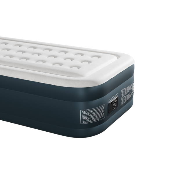 75*39*18in 植绒床面 PVC围带&底部 灰白色+深灰色 野营床垫 充气 带收纳袋 圆孔 美规插头 100kg-10