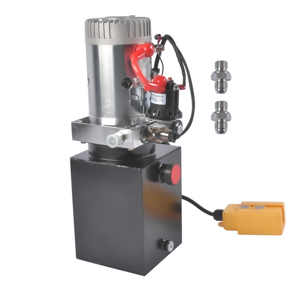 A3 液压泵 Single Acting 12 Volt 4 Quart Hydraulic Pump for Dump Trailers Quick Lifting-3