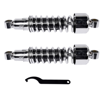 弹簧减震 Pair 11.75" Chrome Rear Shocks Fit for Harley Sportster XL 883 1200 1979-2012 FXR 1982-1994 Street Glide Touring Tour Glide FLT Electra Glide FLHT Road King FLHR Road Glide FLTR 54568-92