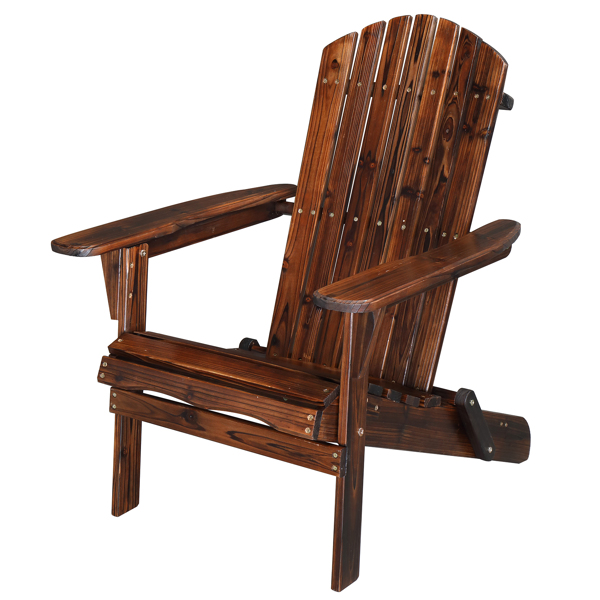 2PCS 杉木 碳化色 全拆 折叠木青蛙椅-3