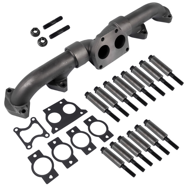 亚马逊禁售 排气歧管套装 Complete Exhaust Manifold With Mounting Kit Replacement for Cummins ISX CM570 3680650 New-4