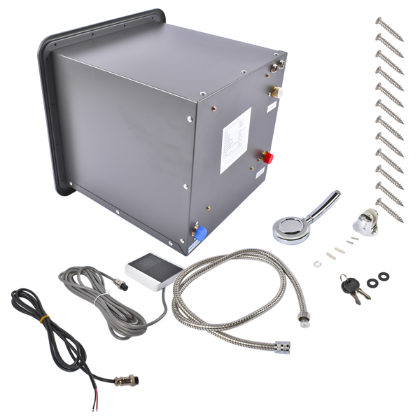 A3- 房车专用丙烷热水器 RV Tankless Water Heater 42000 BTU Gas Water Heater Remote Control 15"x15" Black-2