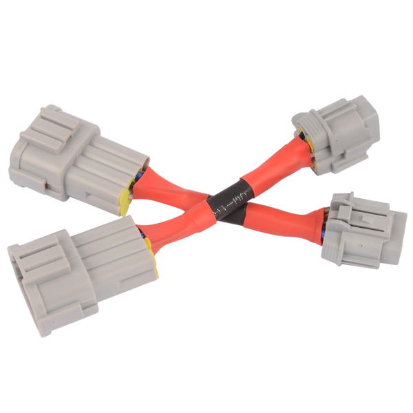 转接线 2x Headlight Conversion Adapters HID Wiring 8 to Halogen 6 Fits for Nissan 350Z 3.5L 2003-2005-3