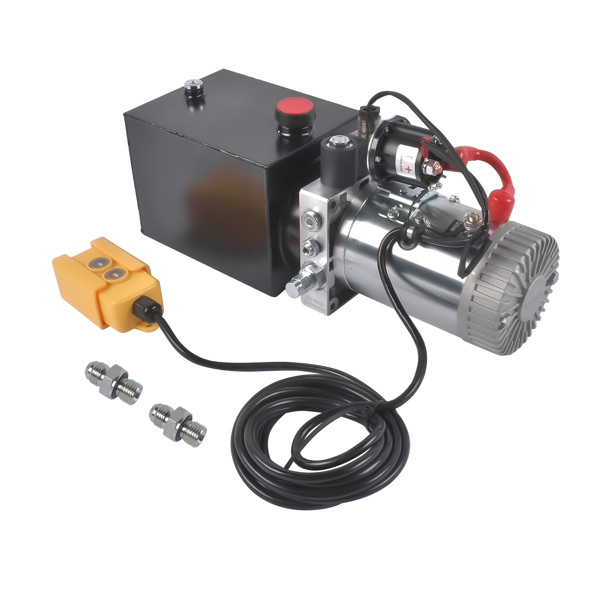 A3 液压泵 Single Acting 12 Volt 4 Quart Hydraulic Pump for Dump Trailers Quick Lifting-6