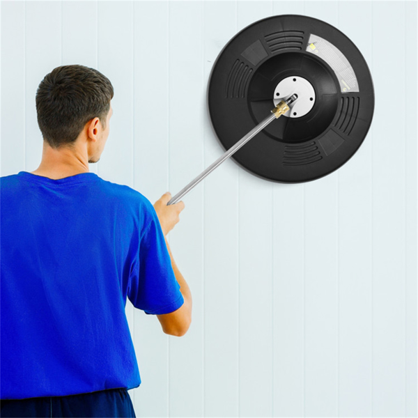 16英寸高压清洗机表面清洁器附件，带2根延长杆-3