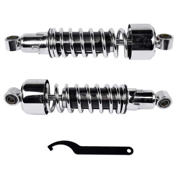 弹簧减震 Pair 11.75" Chrome Rear Shocks Fit for Harley Sportster XL 883 1200 1979-2012 FXR 1982-1994 Street Glide Touring Tour Glide FLT Electra Glide FLHT Road King FLHR Road Glide FLTR 54568-92-4