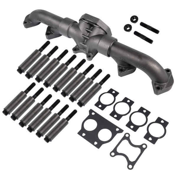 亚马逊禁售 排气歧管套装 Complete Exhaust Manifold With Mounting Kit Replacement for Cummins ISX CM570 3680650 New-6