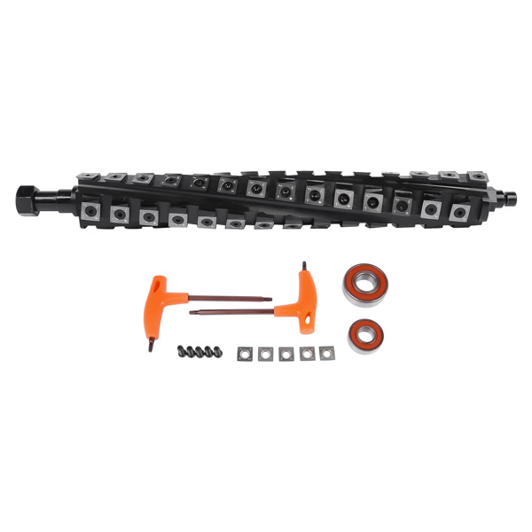 刨木机螺旋刀轴 Spiral Helical Cutterhead 13 inch Replacement for DeWalt DW735 DW735X Planers w/ 60 Inserts-1