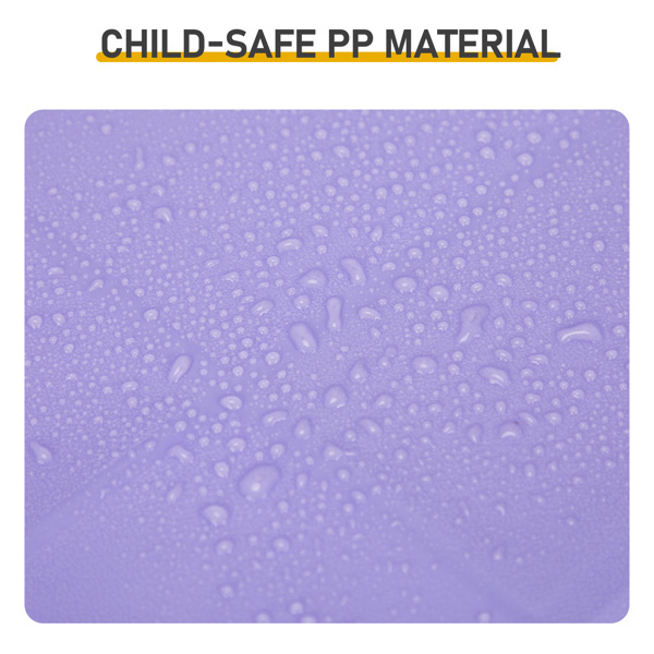 30.7inch 1pc桌子+2pcs凳子 粉紫拼色  儿童庭院桌椅套装-7