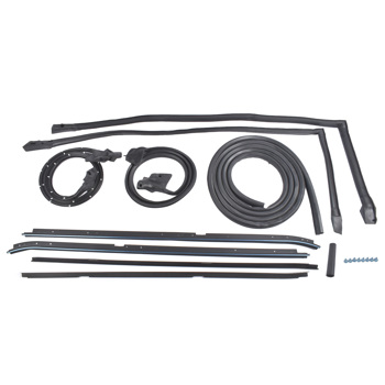 密封条 Set of 9 Rubber Weatherstripping Seal Kit Fit for 1981-1988 Buick Regal Oldsmobile Cutlass Supreme Black