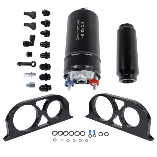A3- 燃油泵泵芯 380LPH Universal Fuel Pump + Bracket Kit & Filter AN8 Replacement for 0580254044 50-1005-3
