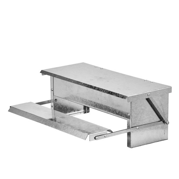 小型54*37*20cm 方形 银 全拆装 镀锌板 喂食用品-4