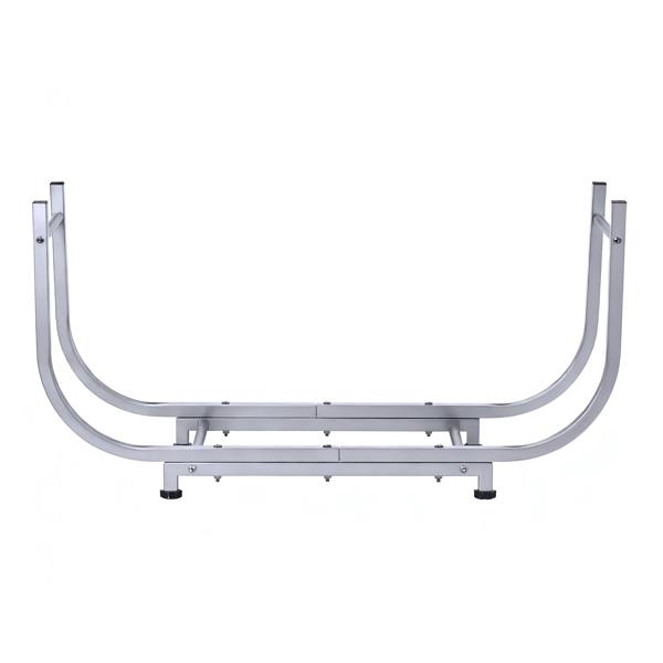 32*13*16in 半椭圆 银色 柴火架 铁艺-1