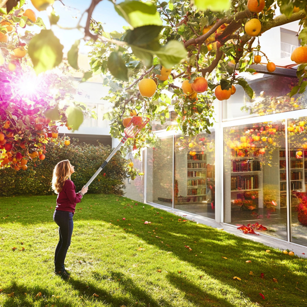 13FT 红色 摘果器 拼接  不锈钢 杆式工具-13