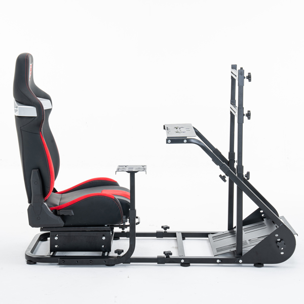 增强型稳定赛车方向盘驾驶舱，兼容 Fanatec、PXN、Thrustmaster 和 Logitech 可调节驾驶模拟器，不含手刹、踏板和显示器——不支持self-pick up-5