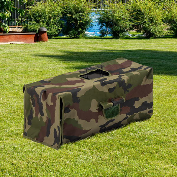 32inch 黑色 折叠+迷彩布罩 铁 诱捕笼 宠物围栏-3