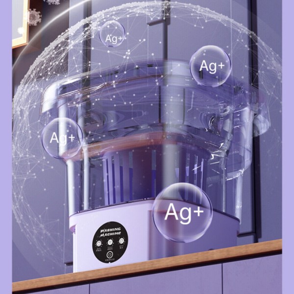 折叠洗衣机 紫色-6