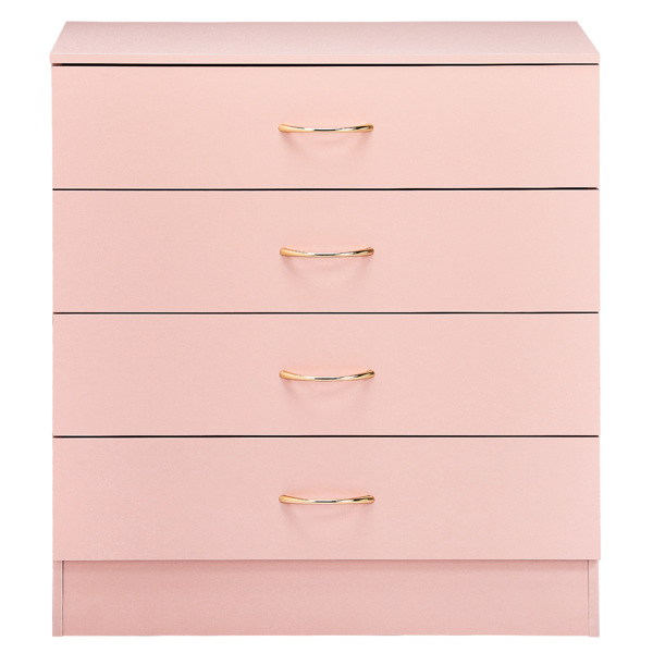 H9950美甲粉 刨花板 贴麻面三胺 66*33*73 四抽 抽屉柜 仿玫瑰金拉手-3