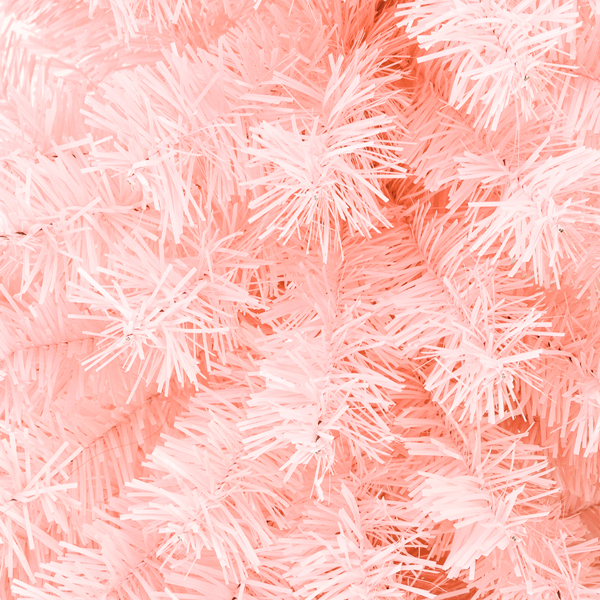 6ft 粉色 1000枝头 PVC材质 圣诞树-18