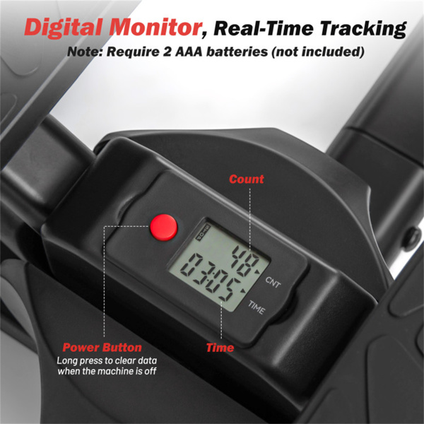 多功能运动踏步机-踏步+扭转设计，承重300磅，防滑踏板+稳定的金属框架-6