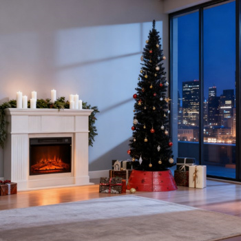 铅笔造型圣诞树，底座稳固，是现代节日装饰的完美之选。