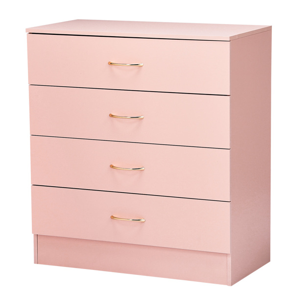 H9950美甲粉 刨花板 贴麻面三胺 66*33*73 四抽 抽屉柜 仿玫瑰金拉手-10