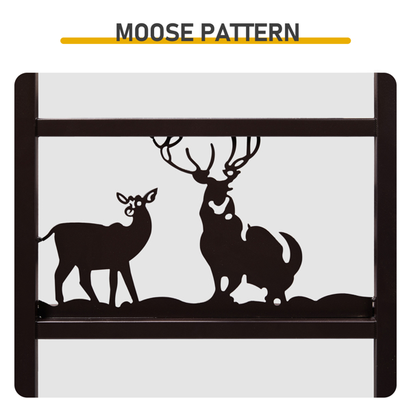 30*18*13in 双层 棕色 柴火架 铁艺-4