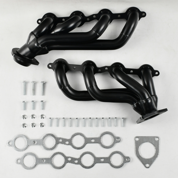 排气管 Exhaust Manifold Headers Chevy For 2000-2001 GMC YUKON 4.8L 5.3L 1999-2001 GMC SIERRA 1500 2500 Black MT001288（禁售亚马逊 & TEMU）(不支持无理由退货)-5