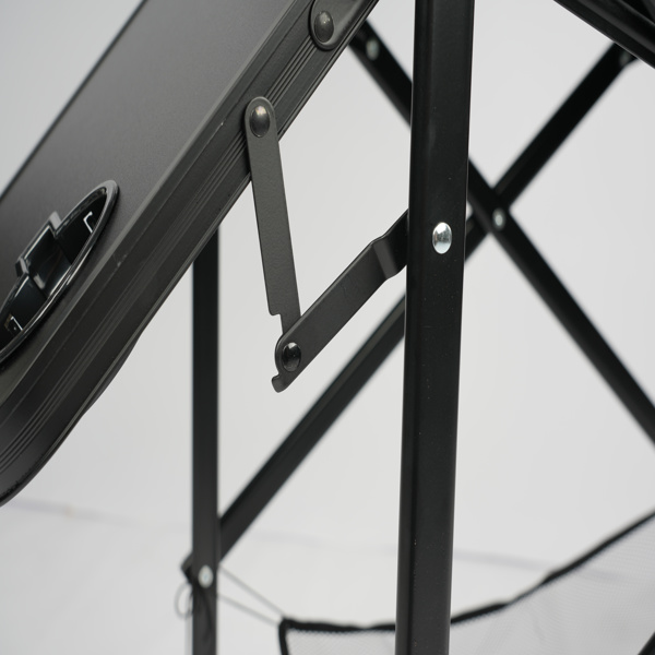 26in 黑铁管 深绿/黑色布面 喷塑铁扁管 铁导演椅 120kg 无便携袋-16