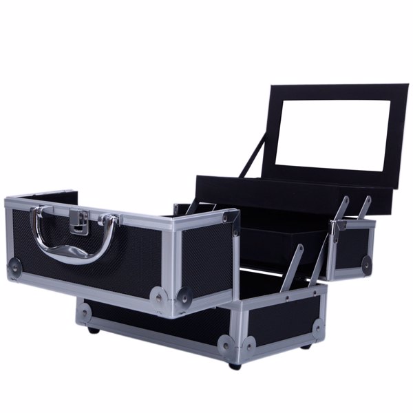 手提化妆包珠宝收纳盒带镜子-13