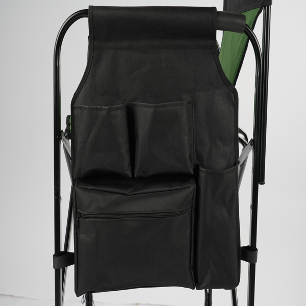 26in 黑铁管 深绿/黑色布面 喷塑铁扁管 铁导演椅 120kg 无便携袋-31