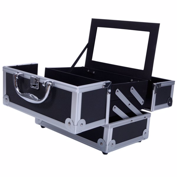 手提化妆包珠宝收纳盒带镜子-12