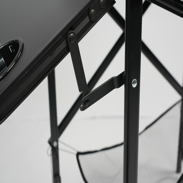 26in 黑铁管 深绿/黑色布面 喷塑铁扁管 铁导演椅 120kg 无便携袋-15