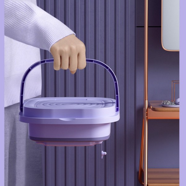 折叠洗衣机 紫色-10
