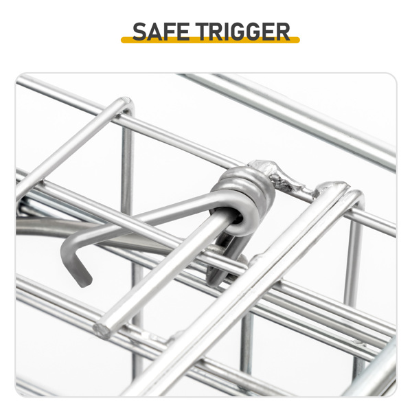 32inch 银色 折叠+迷彩布罩 铁 诱捕笼 宠物围栏-6