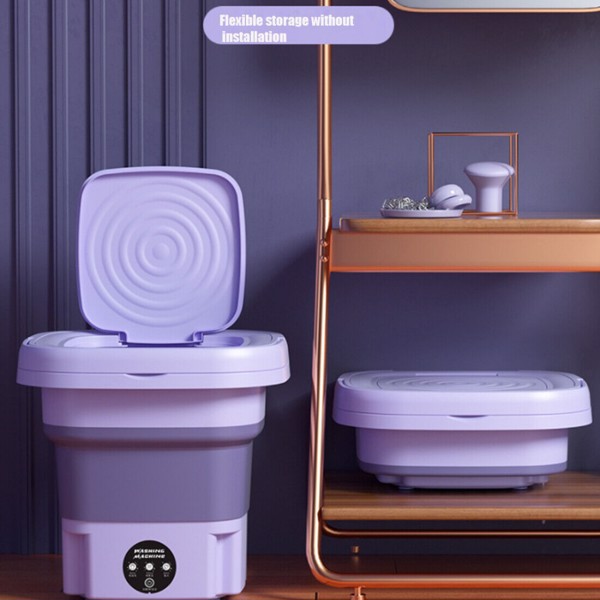 折叠洗衣机 紫色-12