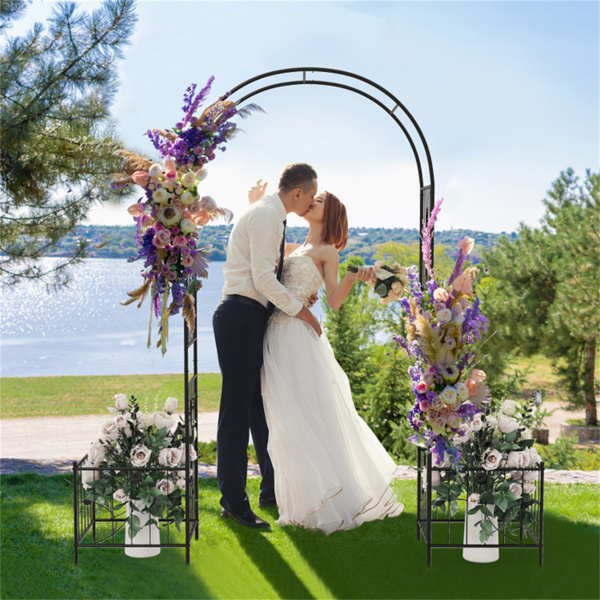 多功能户外棚架-攀爬藤蔓支架+花卉/蔬菜种植架，80英寸x20英寸x86英寸-7