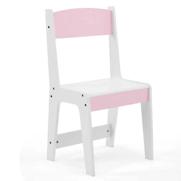 白色+粉色 星星城堡元素 密度板+刨花板  喷漆+丝印+贴三胺 1抽2布抽2层架 左侧2层收纳架 儿童梳妆桌套装-2