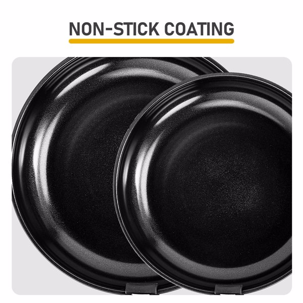 23件 七锅两盖 可拆卸手柄 烹饪锅具 黑色 铝锅套装-8