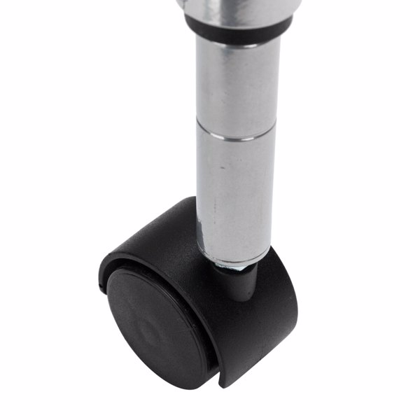  4层喷粉带轮子 微波炉架 不锈钢 60*35*120cm 银色 N001 落地式-2