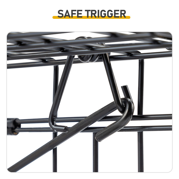 32inch 黑色 折叠+前置挡板 铁 诱捕笼 宠物围栏-7