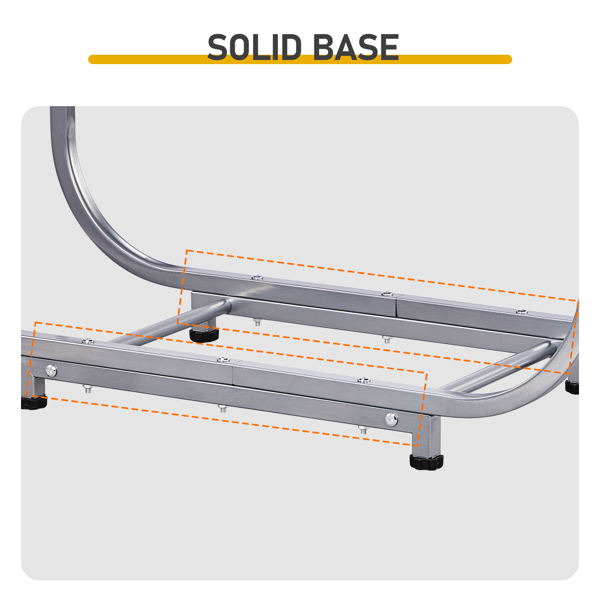 32*13*16in 半椭圆 银色 柴火架 铁艺-6