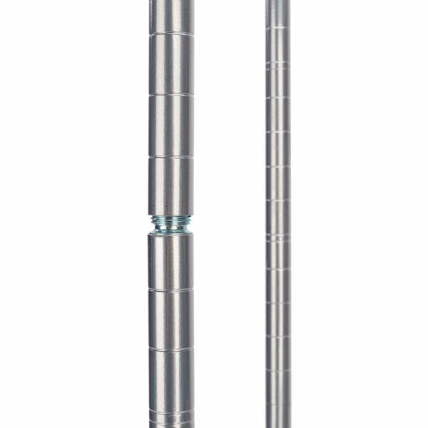  4层喷粉带轮子 微波炉架 不锈钢 60*35*120cm 银色 N001 落地式-7