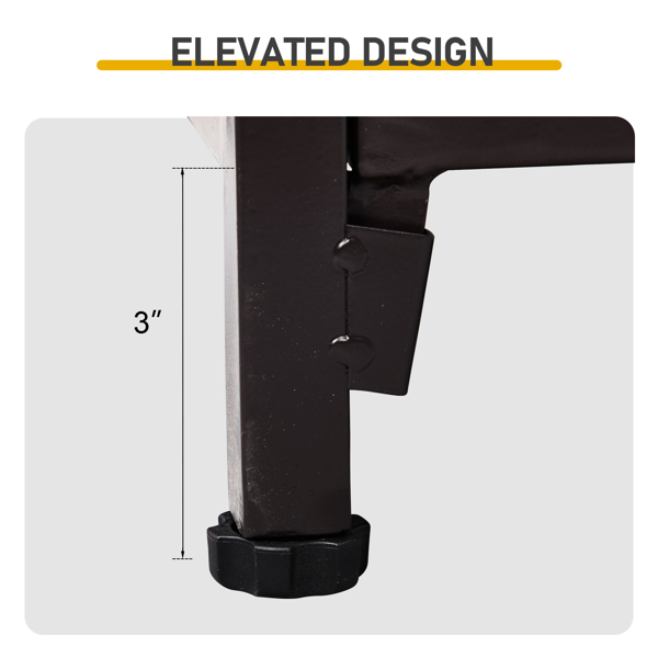 30*18*13in 双层 棕色 柴火架 铁艺-6