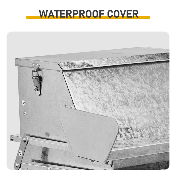 大型55*43*28cm 方形 银 半拆装 镀锌板 喂食用品-8